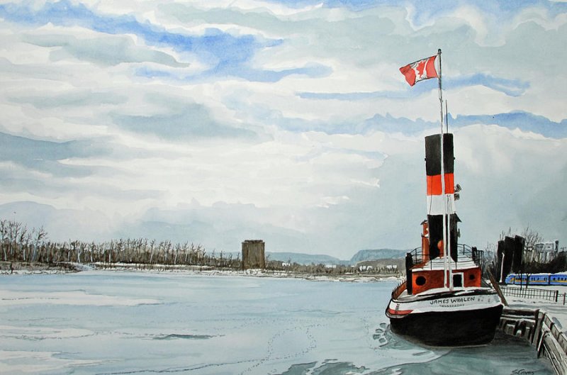 Remolcador James Whalen -Lago Superior de Thunder Bay 2 - Barcos a Vapor Remolcadores / Otros