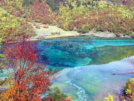 Cataratas del Valle de Jiuzhaigou, China 2