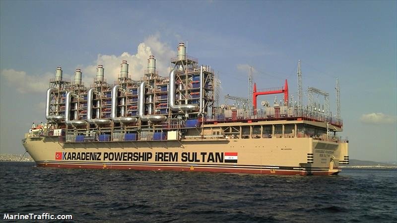 Karadeniz Powership İrem Sultan 2 - Barco Central Electrica o Barcasa de Energia