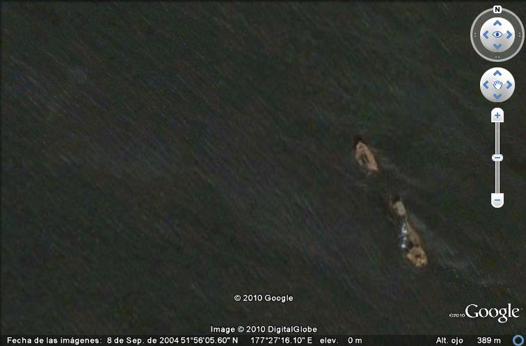 BARCO HUNDIDO en Kiska Island 1 - EL NAUFRAGIO DEL MAIPU, Argentina 🗺️ Foro General de Google Earth