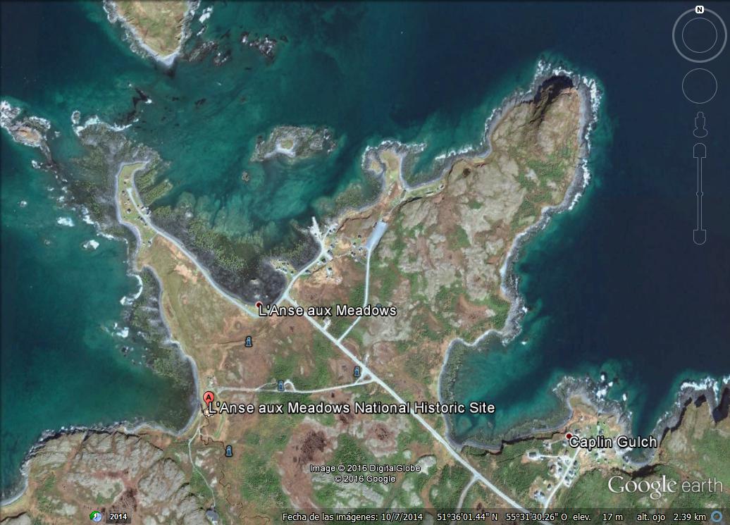 Sitio de L'Anse Aux Meadows -UNESCO- Terranova, Canadá 1 - Crater en el Mediterraneo 🗺️ Foro General de Google Earth