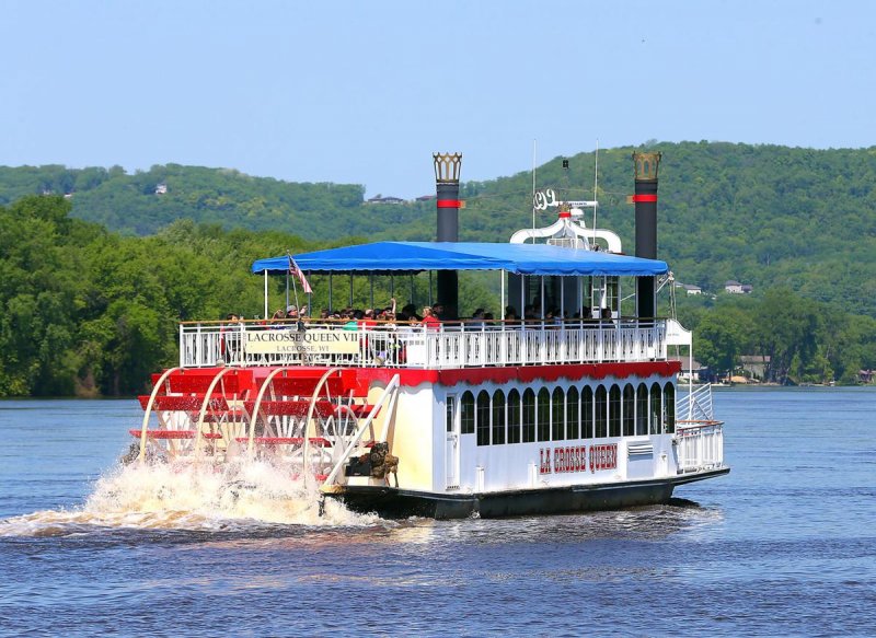 Crosse Queen Paddle Steamer, USA 0 - Barcos Rueda de Paleta o Vapor de ruedas