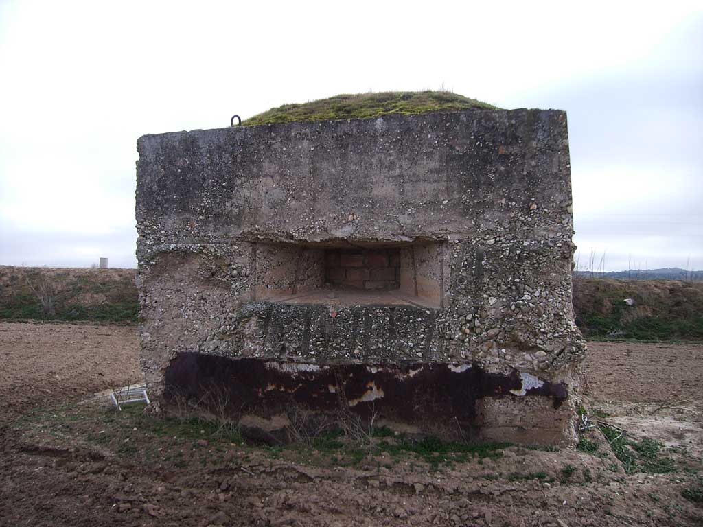 tronera frontal - Defensas de Madrid en la Guerra Civil