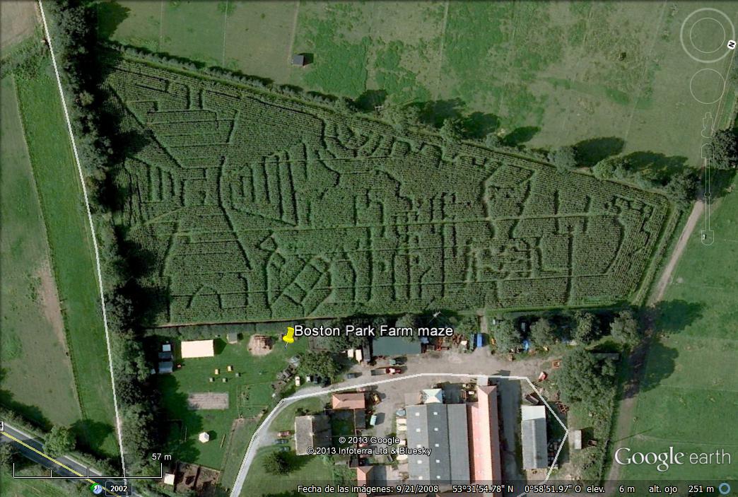 Laberinto de Boston Farm - Inglaterra 1 - Laberinto Monte San Pedro - La Coruña 🗺️ Foro General de Google Earth