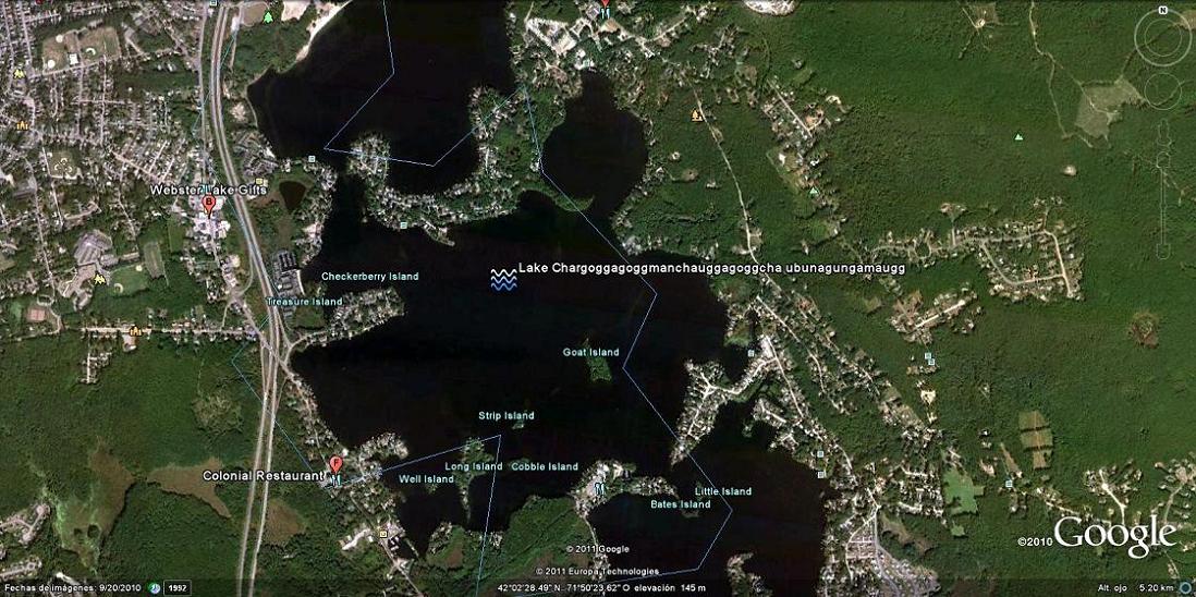 Lago Chargoggaggoggmanchoggagogg 2 - Rutas Curiosas 🗺️ Foros de Google Earth y Maps