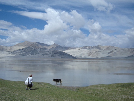 Lago de Arena, Yinchuan, Ningxia, China 0