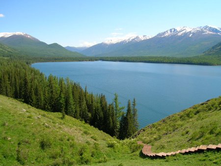 Lago Kanas, Xinjiang, China 0