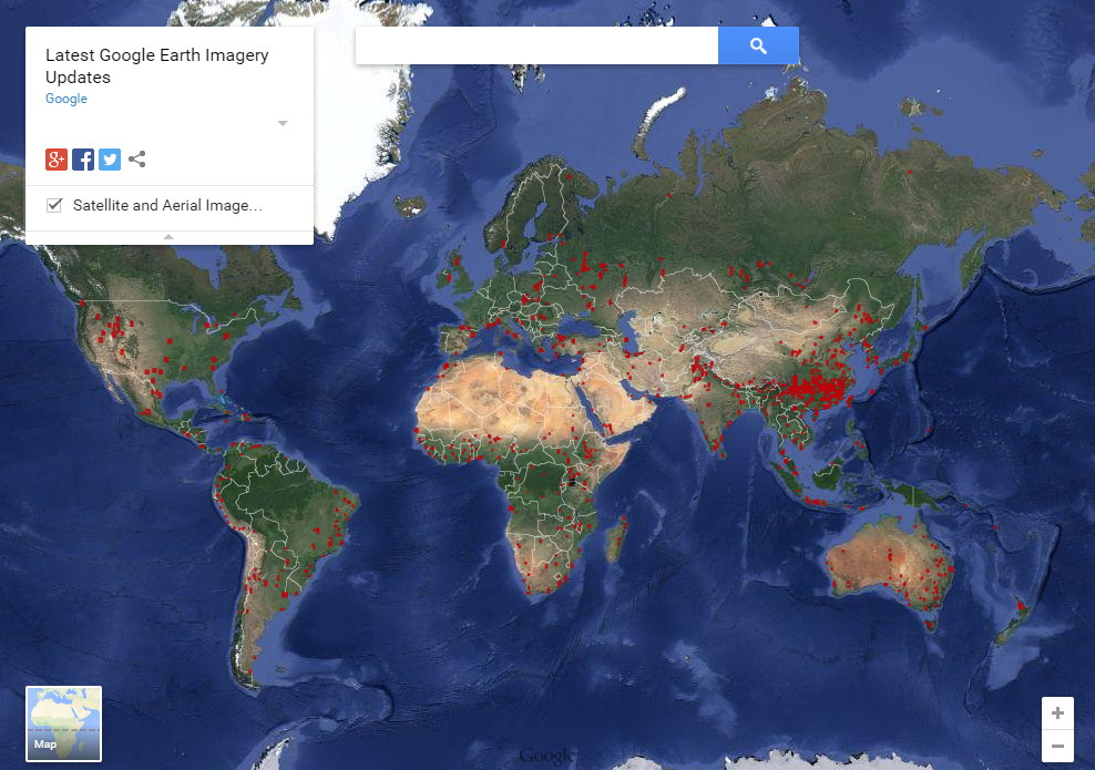 Saber ultimas zonas actualizadas en Google Earth 🗺️ Foro Coordenadas y Vistas en Google Earth