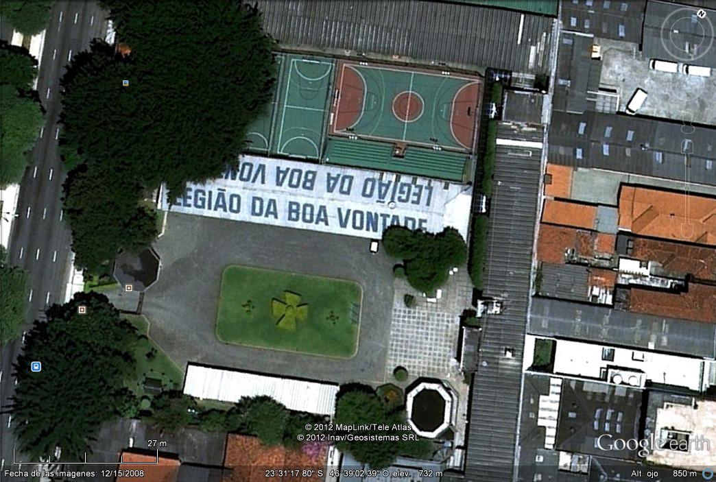 Legion de la buena voluntad? Brasil 1 - Mensajes en el suelo de Tacna - Peru 🗺️ Foro General de Google Earth