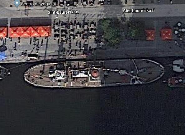 Lichtschip 3 o West-Hinder III - Barco Museo en AMBERES 2 - WLV 605 RELIEF Ahora Barco Museo 🗺️ Foro General de Google Earth