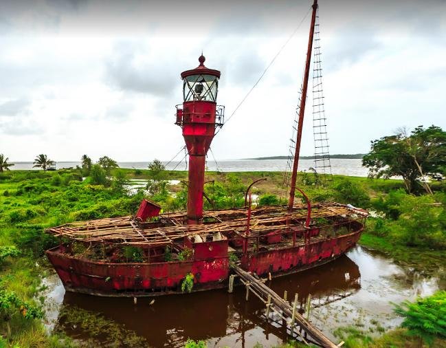 Lichtschip no.7 Noord Hinder o Suriname 1 0 - Barcos Faros, Lightvessel o Lightship