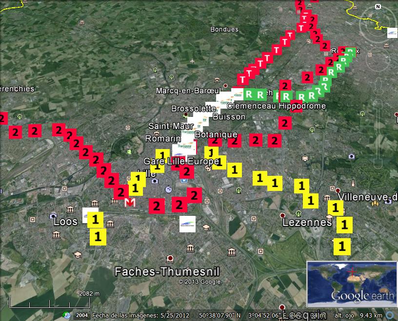 Red de transportes públicos de Lille (Francia) 0