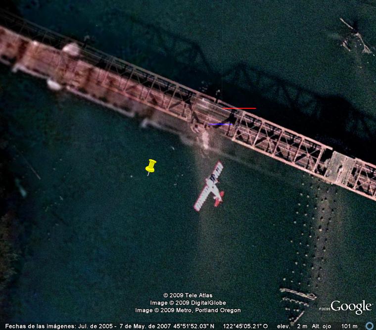 Avioneta haciendo acrobacias - Aviones Fantasma en vuelo 🗺️ Foro General de Google Earth