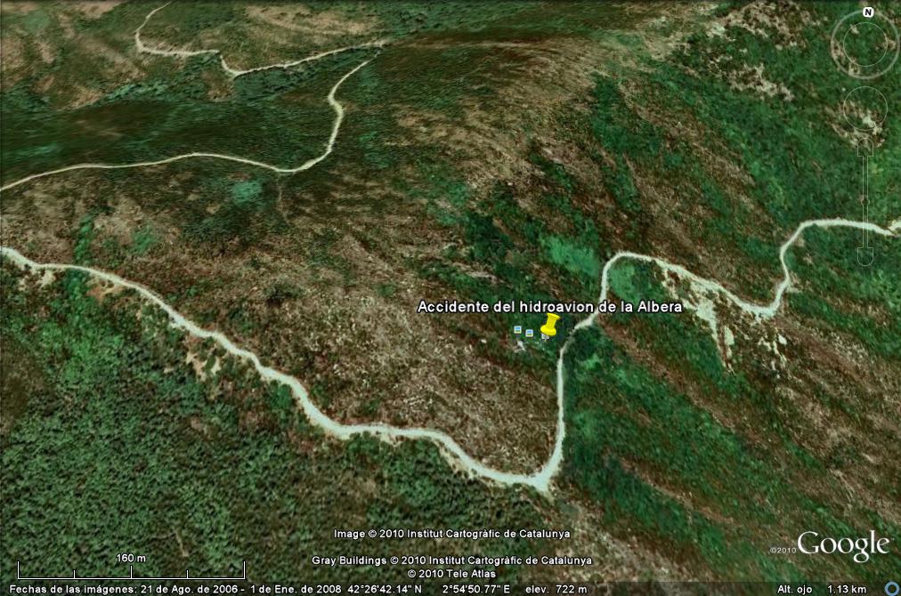 Accidente del hidroavión de la Albera. - Concurso de Geolocalización con Google Earth