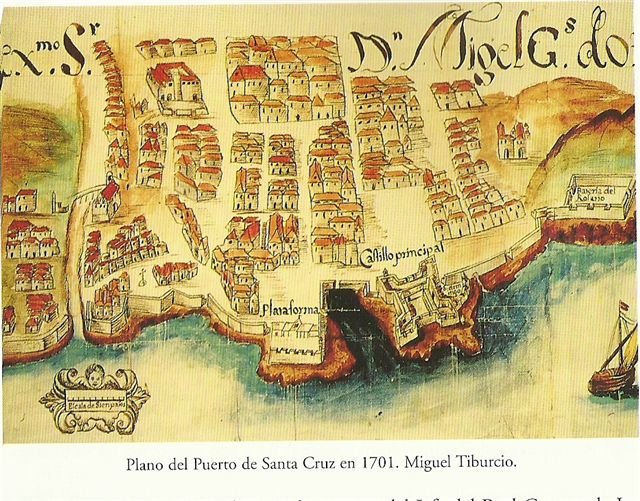 Planos de Santa Cruz  de Tenerife en 1588 y 1700 - Foro Belico y Militar