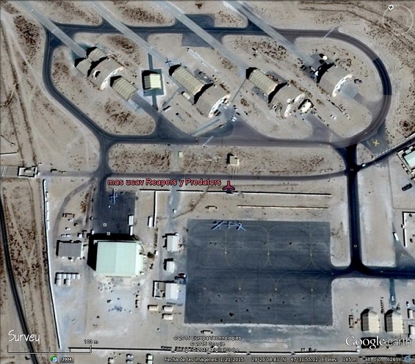 Reapers y Predators - Ali Al Salem Air Base 0 - UAV, Drones: Aviones no tripulados cazados con Google Earth