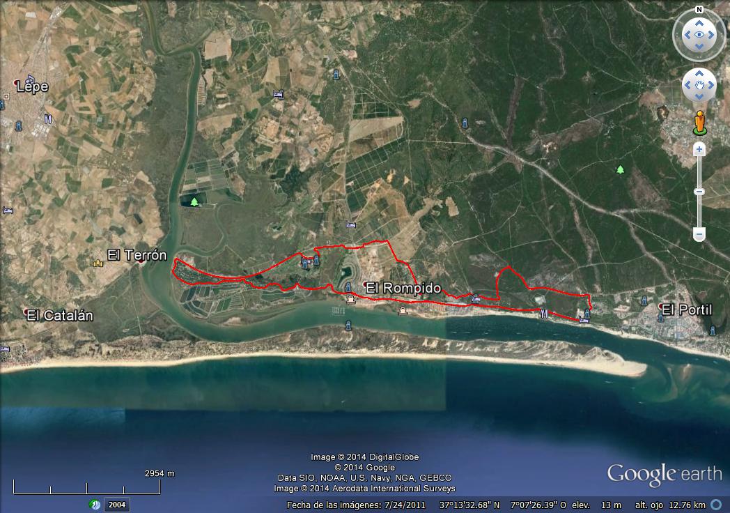 Recorrido media maratón hoteles de Cartaya - 15/06/14 0