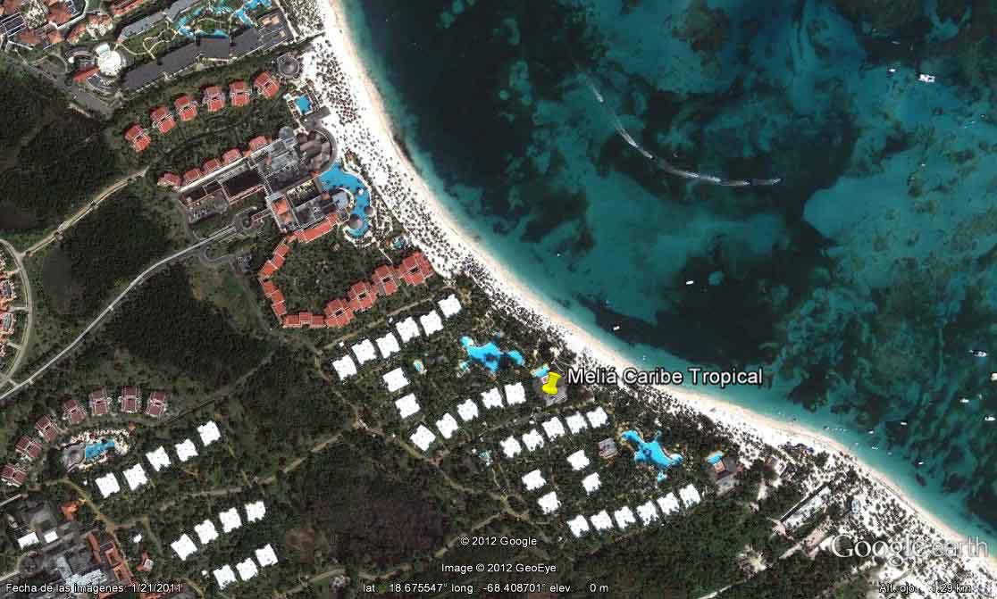 Meliá Caribe Tropical ( Punta Cana- Bávaro) - Riu Melao 🗺️ Foro Google Earth para Viajar