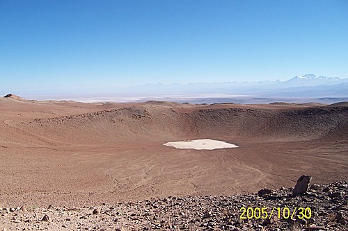 Crater de un meteorito. 0