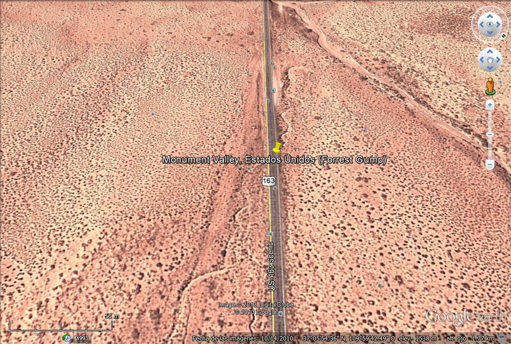 Monument Valley, Estados Unidos (Forrest Gump) 0 - Guadix, Indiana Jones y La Ultima Cruzada 🗺️ Foro General de Google Earth