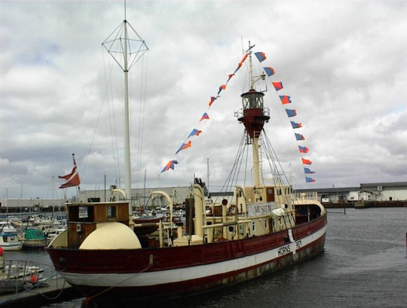 Motorfyrskib no. I o HORNS REV, Esbjerg, Dinamarca 0 - Barcos Faros, Lightvessel o Lightship