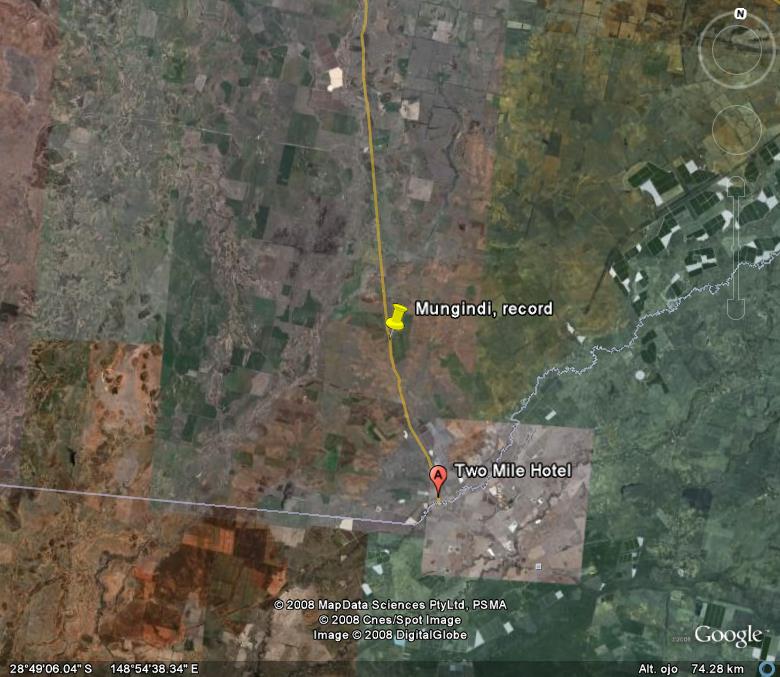 Mungindi Record - ¿ DONDE ESTA EL TREN ? 🗺️ Foro General de Google Earth