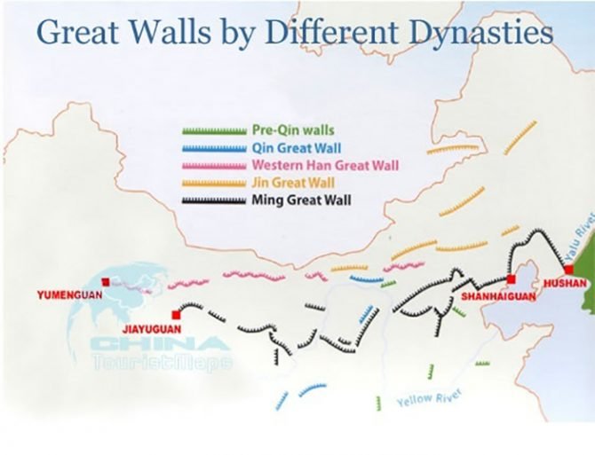 El fin de la Gran Muralla China en Jiayuguan 2 - Toda la muralla China - MARAVILLA DEL MUNDO 2007