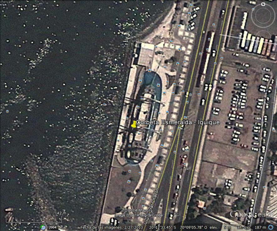 Corbeta Esmeralda - Iquique Chile 0 - Velero de 65 metros en Valencia 🗺️ Foro General de Google Earth