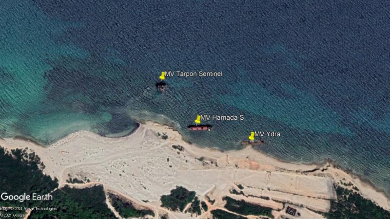 3 barcos encallados en Bizerta (Túnez) 0