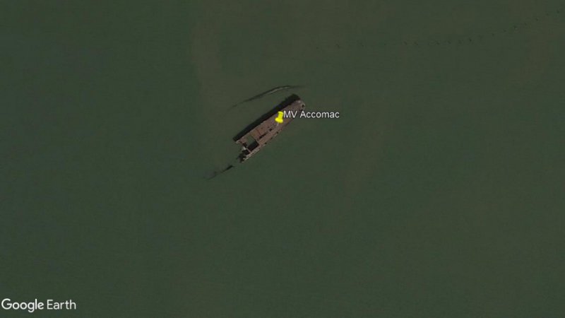 Lugar de hundimiento del MV Accomac 0 - Frotamerica, naufragado en Namibia 🗺️ Foro General de Google Earth