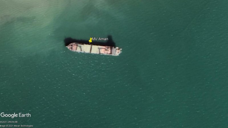 MV Aman - abandonado 0 - Barcos Hundidos y Naufragios