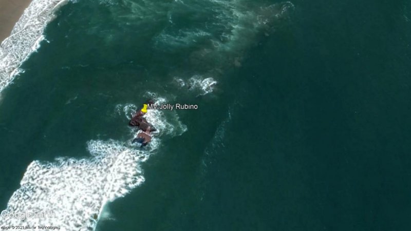 MV Jolly Rubino hundido en Sudáfrica 0 - MV RMS Mulheim encallado 🗺️ Foro General de Google Earth