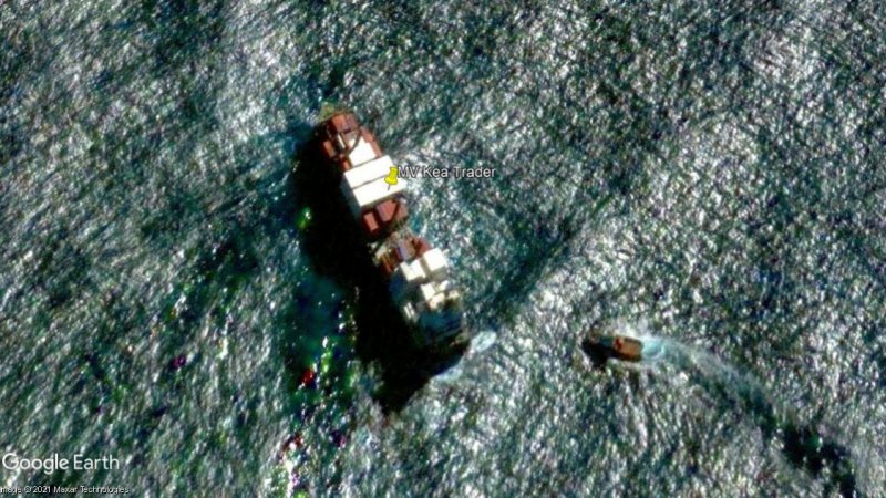 MV Kea Trader, botado y hundido 0 - MS Assalama, Volcán de Tenagua, Ciudad de la laguna 🗺️ Foro General de Google Earth