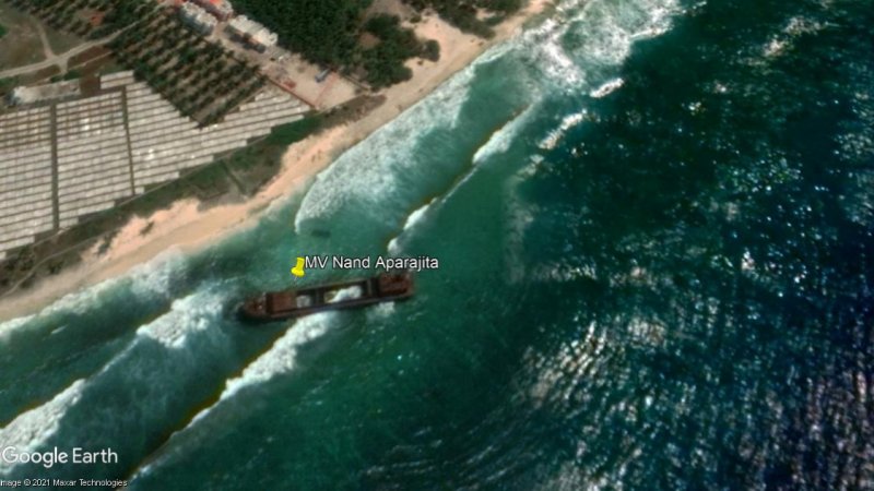 MV Nand Aparajita encallado 0 - Barcos Hundidos y Naufragios