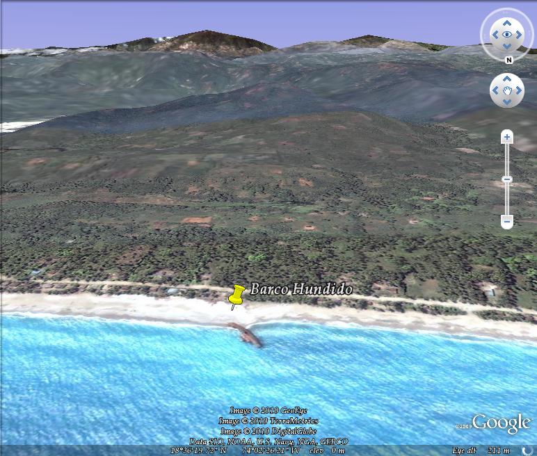 Barco naufragado en la isla de Saint Marteen 🗺️ Foro General de Google Earth 0
