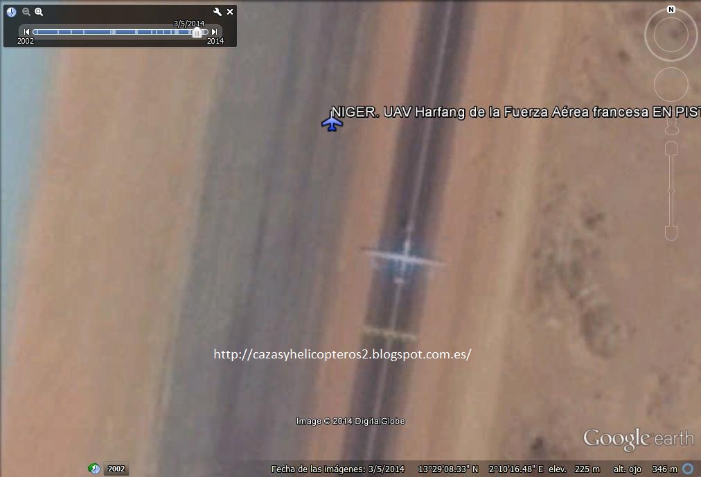 Uav Harfang francés - Niamey - Niger 1 - UAV, Drones: Aviones no tripulados cazados con Google Earth