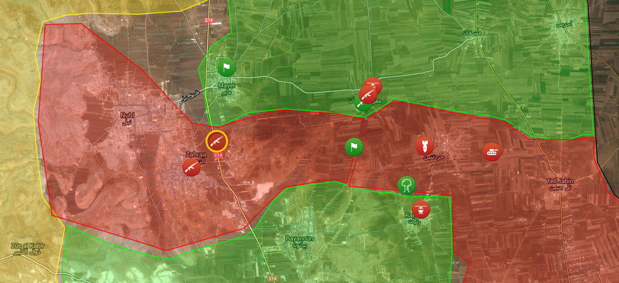 Bolsa de Nubl y Zahraa - Frente norte de Alepo 0 - Guerra Civil de Siria