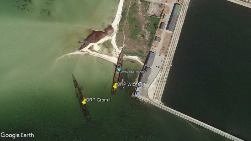 Destructores ORP Wicher II y ORP Grom II 1 - Barco hundido en la Antártida 🗺️ Foro General de Google Earth