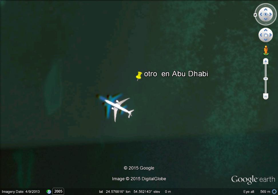 Avión volando en Abu Dhabi 1 - Avion sobre Cancun 🗺️ Foro General de Google Earth