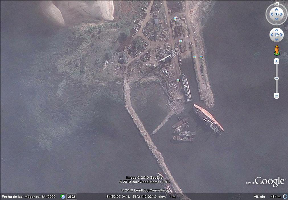 Barco recostado en Montevideo - Uruguay 🗺️ Foro General de Google Earth 1