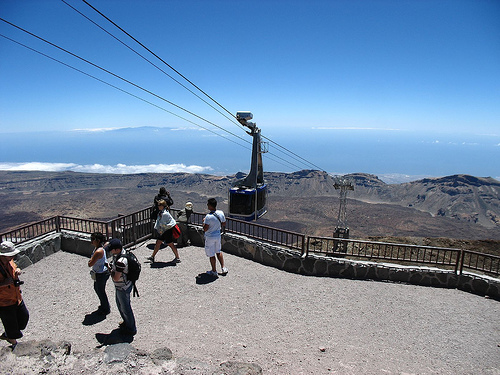 Teleférico para subir al pico Teide 1