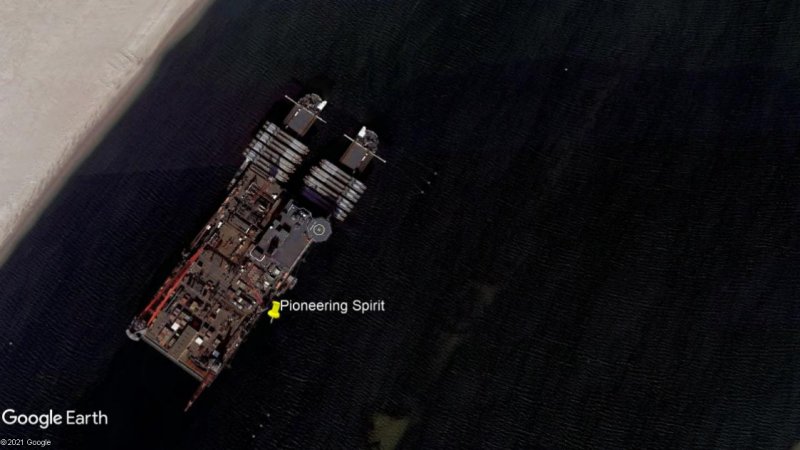 Pioneering Spirit, el gigante de los océanos 0 - P-Arken, Barco Parking en Gotemburgo (Suecia) 🗺️ Foro General de Google Earth