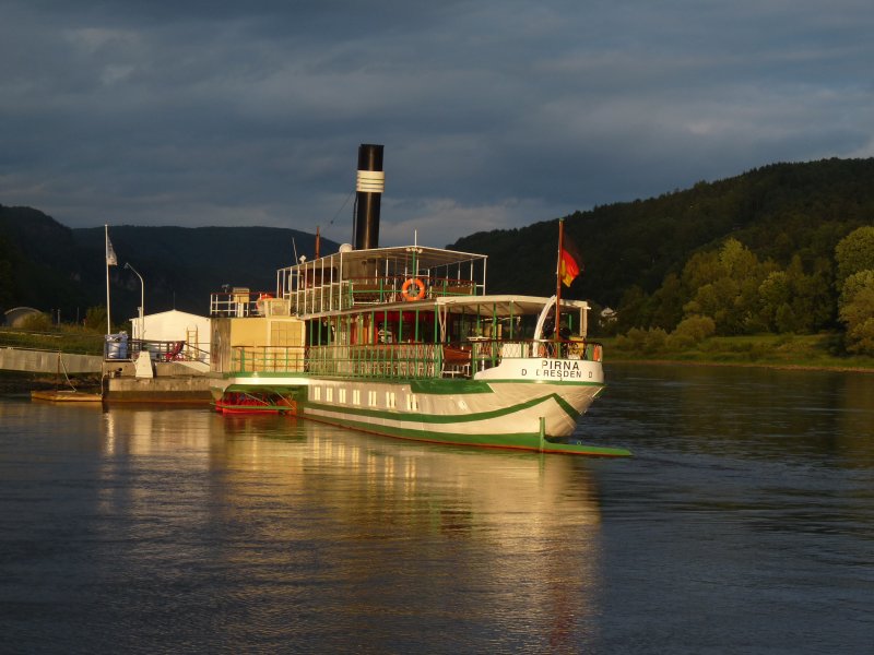 Pirna Paddle Steamer, Alemania 0 - Barcos Rueda de Paleta o Vapor de ruedas