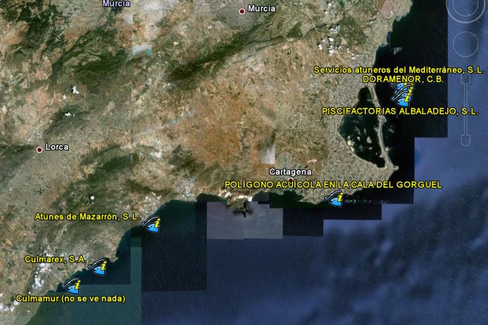 Polígonos acuícolas en las costas de Murcia 0