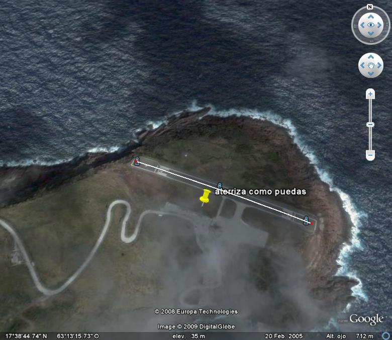 Pista de la Isla de Saba - Aeropuertos del Mundo 🗺️ Foro General de Google Earth