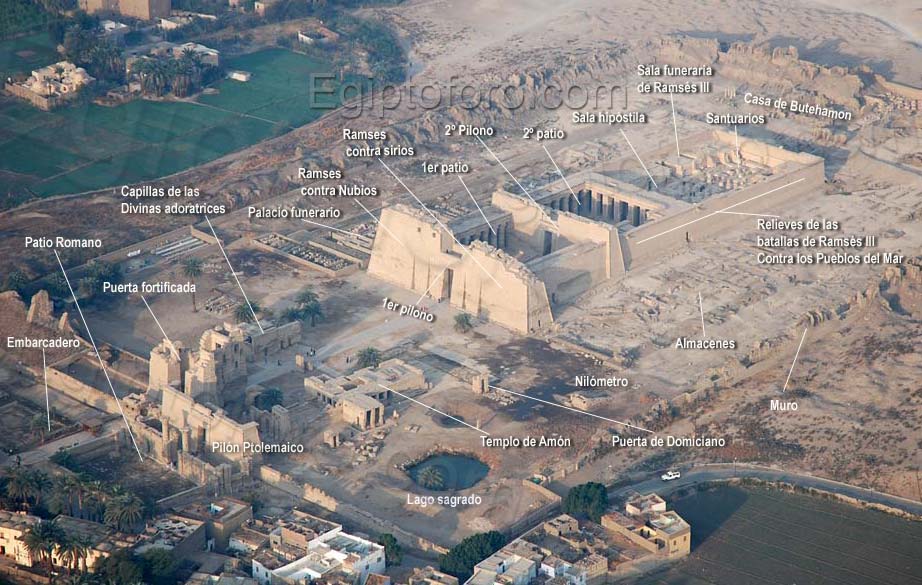 Medinet Habu, Templo de Ramsés III, Egipto 0 - Crater en el Mediterraneo 🗺️ Foro General de Google Earth