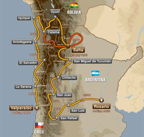 Paris Dakar 2014: Argentina, Bolivia y Chile 1