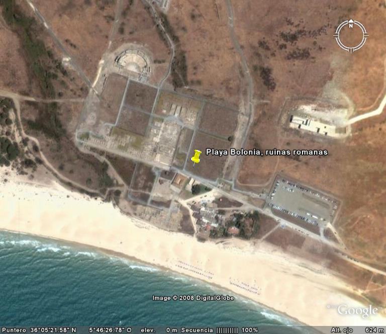 Playa Bolonia, ruinas romanas - Numancia - España 🗺️ Foros de Google Earth y Maps