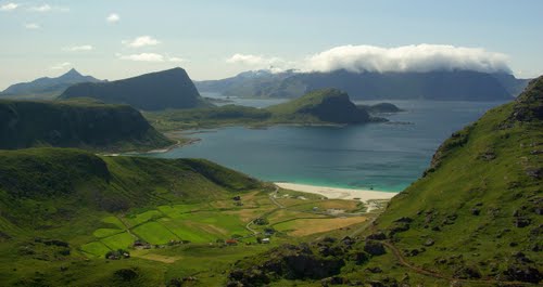 Playa de Haukland, Leknes, Lofoten, Noruega 🗺️ Foro Europa 1