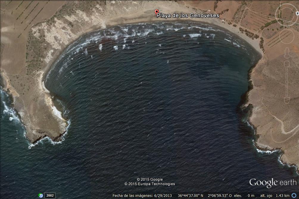 Playa de Los Genoveses - Cabo de Gata - Almeria 1 - Playa de Bolonia - Tarifa 🗺️ Foro Google Earth para Viajar